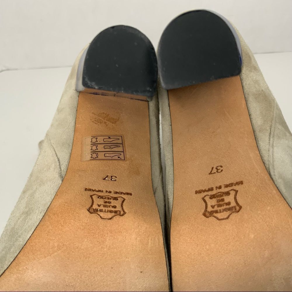 CARVEN high heel suede booties. - Picture 8 of 12